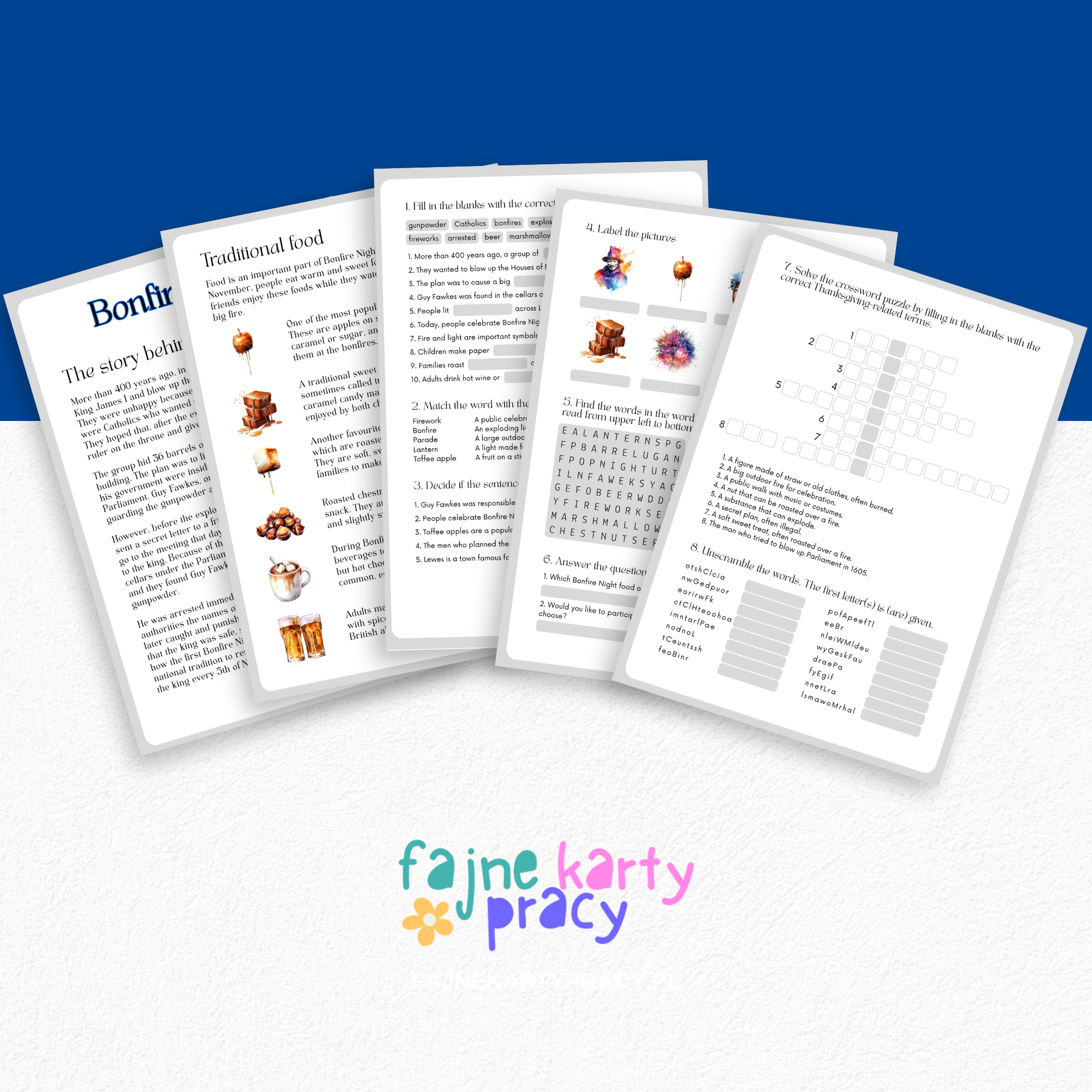 Bonfire Night worksheet