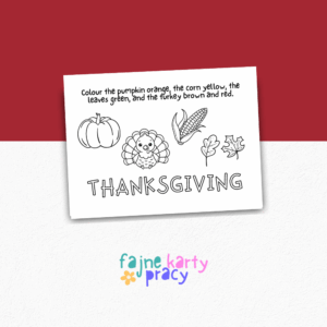Thanksgiving kolorowanka