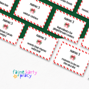 Name 3 - Christmas edition